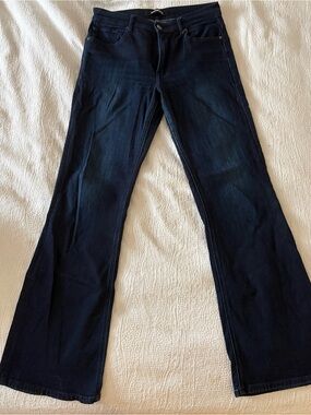 Express Dark Indigo Women's Flare Jeans